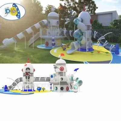 Outdoor Park Kids Playground Equipment Space Series Climbing Slide Yq36