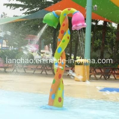 Fiberglass Flower Spray for Splash Water Park Playground