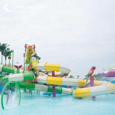 High Quality Water Park Fiberglass Water Slide Water House