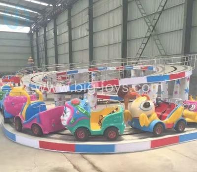 Popular Amusement Park Equipment Manege Amusement Rides Manufacturer Kids Convey Race Train Ride