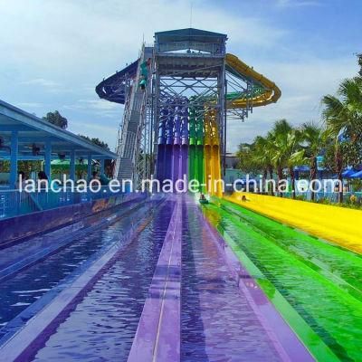 Fiberglass Rainbow Water Park Rides Water Slides for Sale