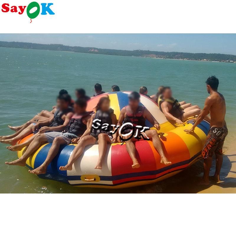 Green Water Games Crazy UFO Inflatable Disco Boat for Adults