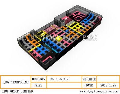 Chinese Supplier Soft Playground, Trampoline Park Equipment (DJ-IP4542)