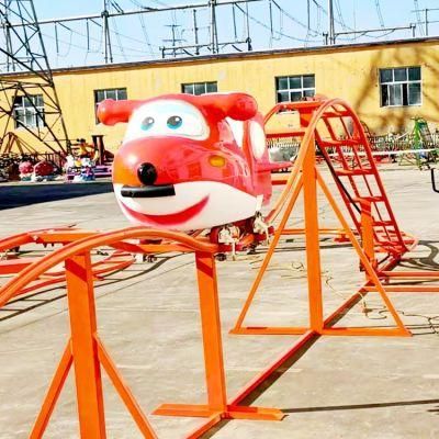 2022 Most Fun New Design Attraction Unpowered Roller Coaster Amusement Park Rides Manpower Pedal Roller Coaster for Sale