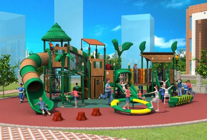 Commerical Outdoor Kids Playground Equipment Slide HD17-004A