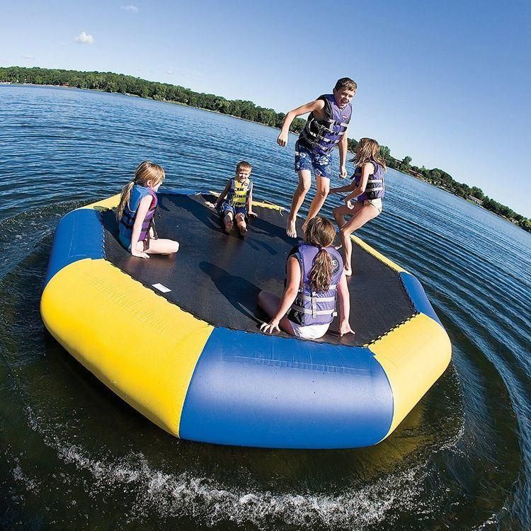 Inflatable Trampoline Jumping Bed for Water Amusement Park