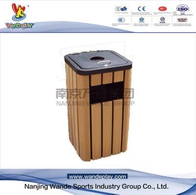 Wandeplay Site Furniture Garbage Can Rubbish Bin Trash Container Outdoor Playground Equipment with Wd-Hl011