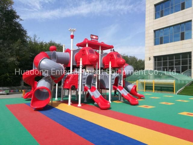 Huadong Wonderful Plastic Children Outdoor Playground Equipment with Slide Mini Size Slide for Kindergarten with Good Quality and TUV Certificate