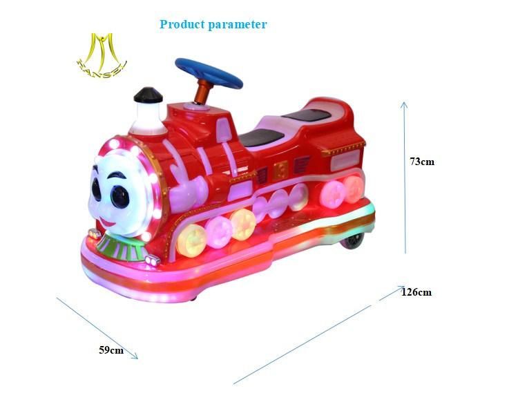 Hansel Hot Sale Remote Control Kids Electric Train Ride for Amusement Park