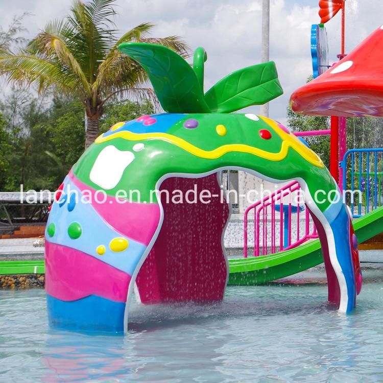 Colorful Water Ring Rainbow Fiberglass Aqua Park Equipment