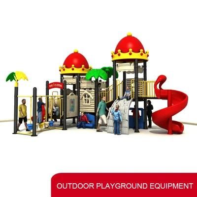 Colorful Amusement Park Products Children Plastic Slides Garden Games Outdoor Commercial Playground Equipment