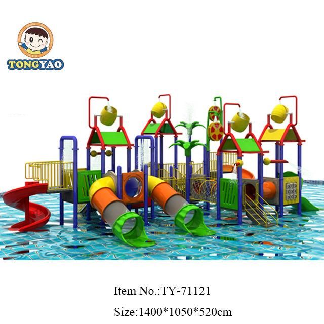 Latest Multifunction Four Color Combo Slides Water Park Equipment (TY-41451)