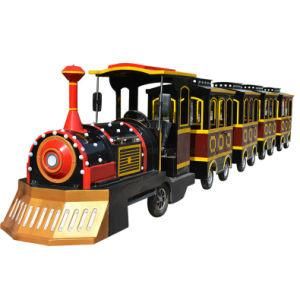 Amusement Park Fuel Engine Electric Trackless Tourist Train Fun Rides for Sale