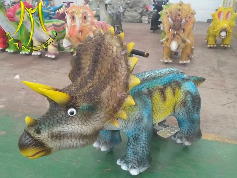 Hansel Amusement Park Realistic Dinosaur Kids Ride Machine