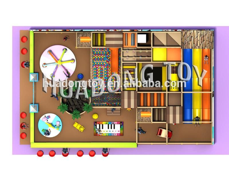 Newly Design Commerical Professional Naughty Castle Children′s Playground HD15b-015A