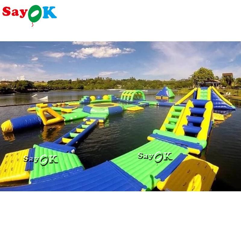 Commercial Outdoor Floating Adults Kids Giant Aquapark Inflatable Water Park with TUV Certification