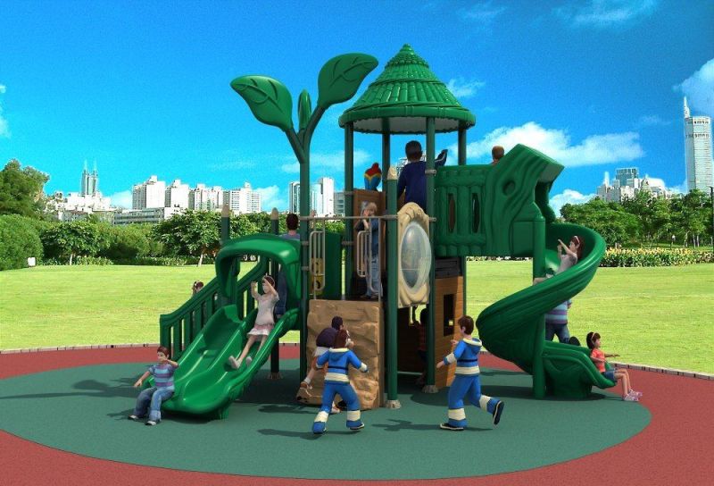 Kids Wood Outdoor Playground Equipment Children Slide HD17-006A