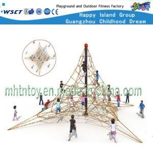 Town Feature Kids Play Irregularity Net Climbing Playground Hf-18403