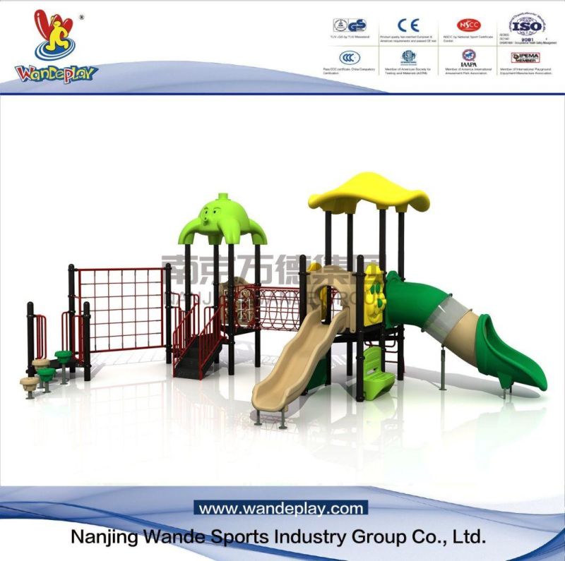 Attractive Small Slide Outdoor Playground Equipment for Children Equip Wood