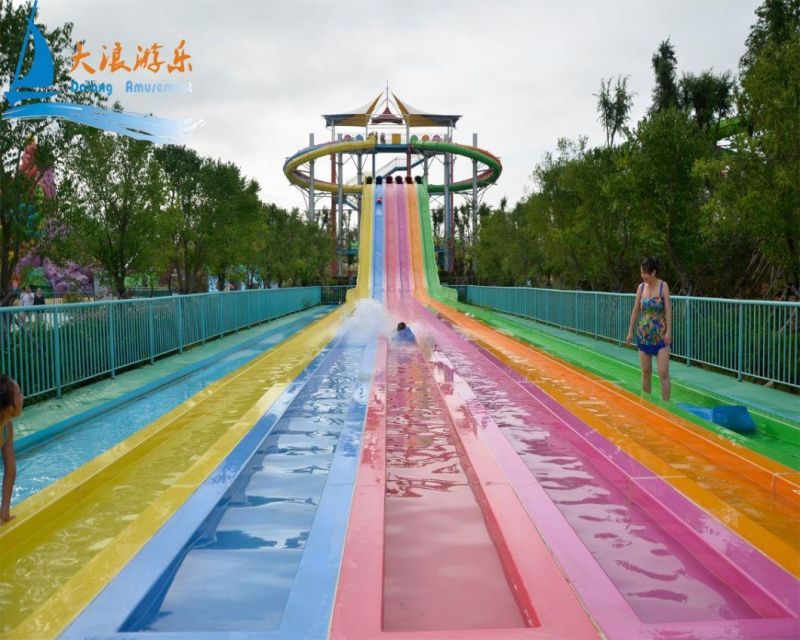 Amusement Water Park Equipment Fiberglass Big Slip Carpet Octopus Water Slide (DL051)