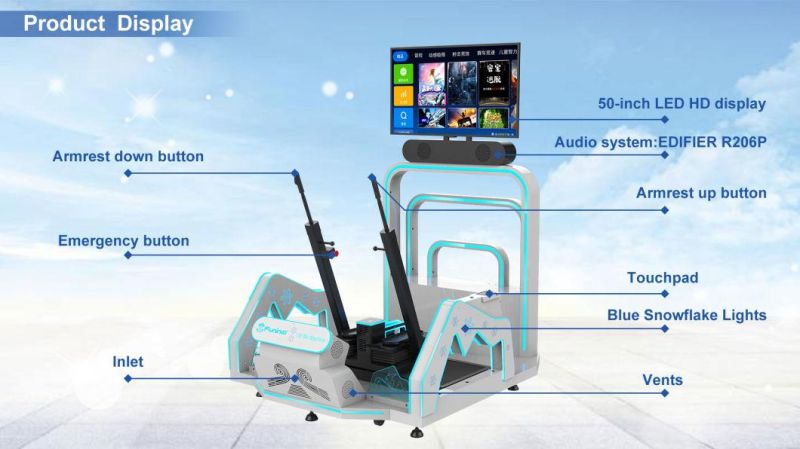 9D Vr Ski Simulator Vr Arcade Machine skiing Simulator