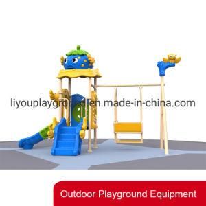Plastic Outdoor Playground Slide Amusement Equipment with Swing