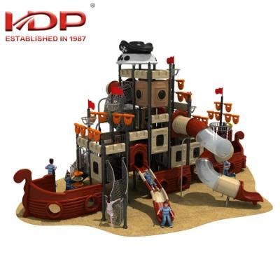 High Quality Kids Outdoor Playground Plastic Combined Slides