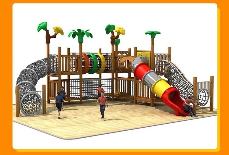 Obstacle Course Jungle Gym Playground Outdoor Climbing Rope Wire Tunnel Net