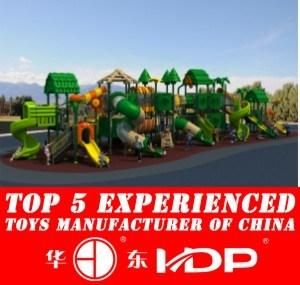 2017 Plastic Material and Outdoor Playground Kids Play Equipment Slides (HD15A-024A)