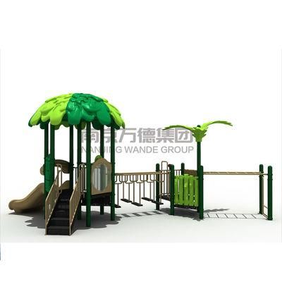 Tree House Outdoor Playground with Slides for Kids