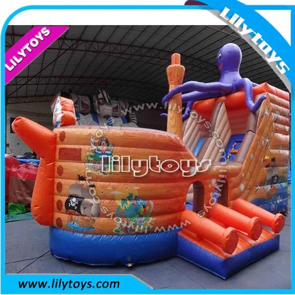 Inflatable Jumping Castle Ship Jumping Boat Bouncer Ship