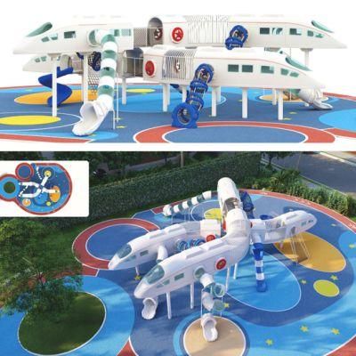 Outdoor Park Kids Playground Equipment Space Series Climbing Slide Yq47