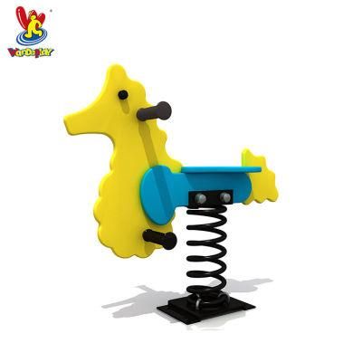 New Children Amusement Park Outdoor Playground Equipment Kids Rocking Horse Spring Rider