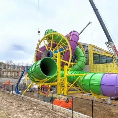 Commercial Water Park Equipment Fiberglass Water Pool Slide for Outdoor