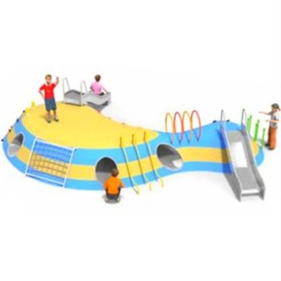 Outdoor Kids Large Hillside Slide Drilling Hole Park Playground Equipment