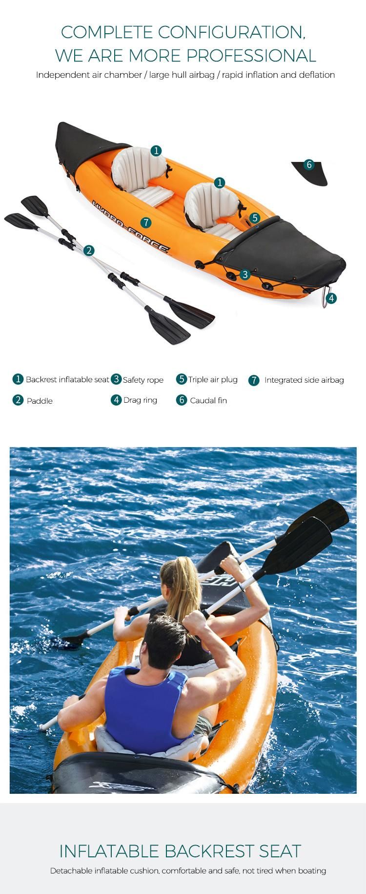 Summer Amusement Park Inflatable Boat Kayak for Water Games