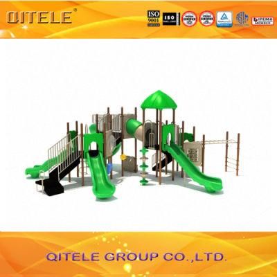 Outdoor Playground Equipment with 3.5&prime;&prime; Galvanized Post in Brown Color