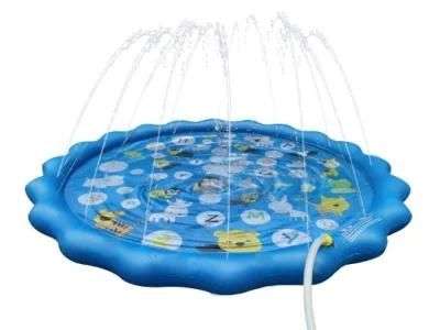 Wholesale Custom 170cm Summer Outdoor Play Water Games Kids Inflatable Splash Sprinkler Pad