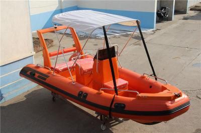 520cm Rigid Inflatable Boat / Inflatable Rib Boat with PVC/Hypalon Tube