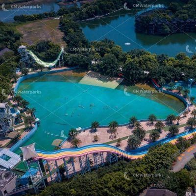 Customized Fiberglass Water Slide Water Park Equipment Xianzhizhujian Tea Waterpark