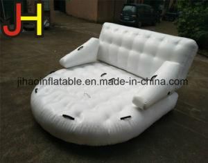 High Quality Durable White Inflatable Water Sofa for Sale