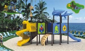 Plastic Slide for Kids Amusement Park (JEK-S2012-004)