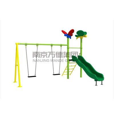 Wandeplay Amusement Park Children Outdoor Playground Slide Equipment with Swing