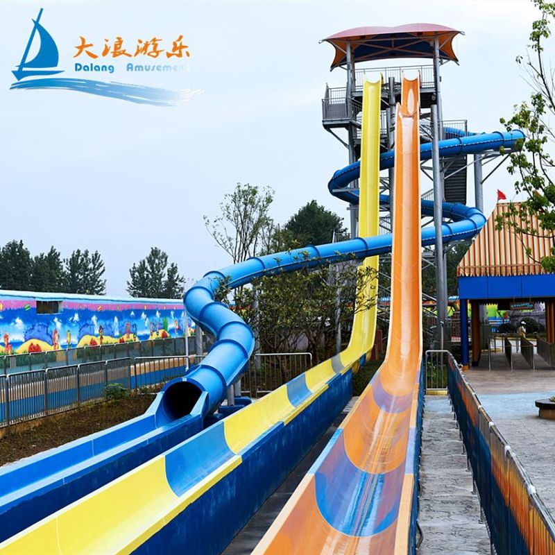 Customized Exciting Crazy Freefall Water Slide Park for Adult