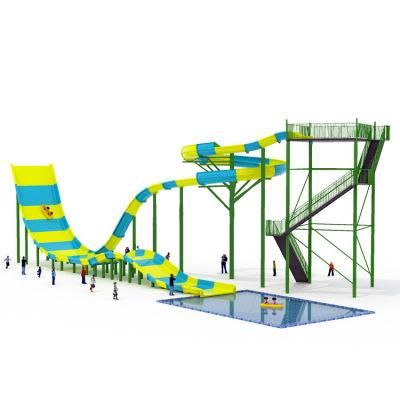 Big Water Park Boomerango Slide with Fiberglass Material for Adult