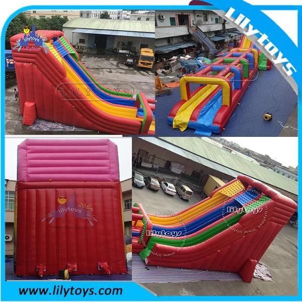Best PVC Material Inflatable Giant Water Slide for Adult with Pool