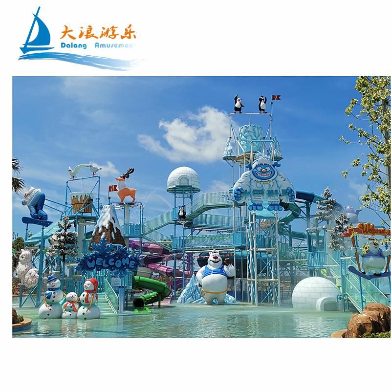 Fiberglass Water House Aqua Play Adventure Cave Water House for Whole Family Play Waterpark Theme Water House