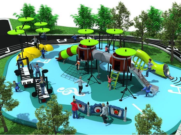 Widely Used New Design Music Theme Commercial Outdoor Playground for Sale