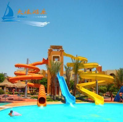 Fiberglass Aqua Slide Water Park Equipment