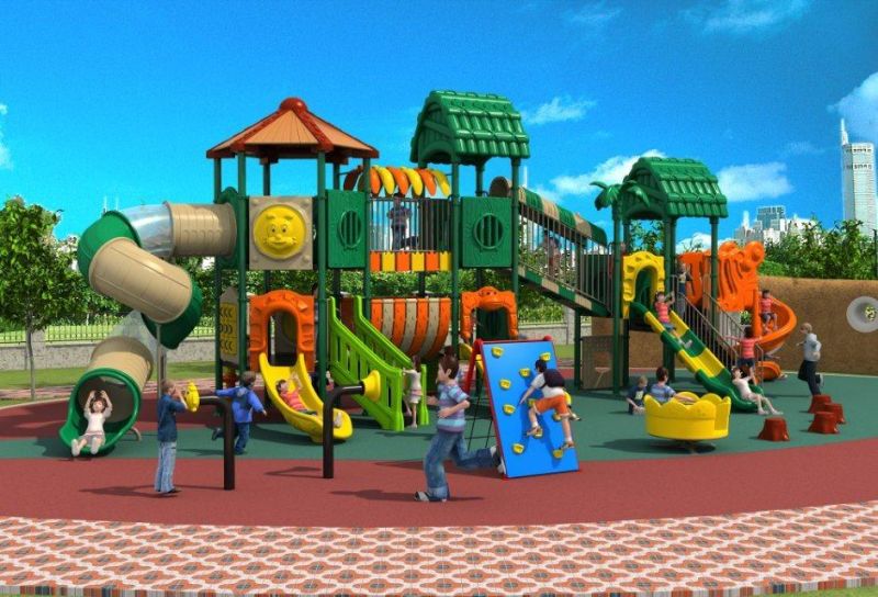 Cheap Kids Plastic Playground Equipment, Outdoor Garden Playground